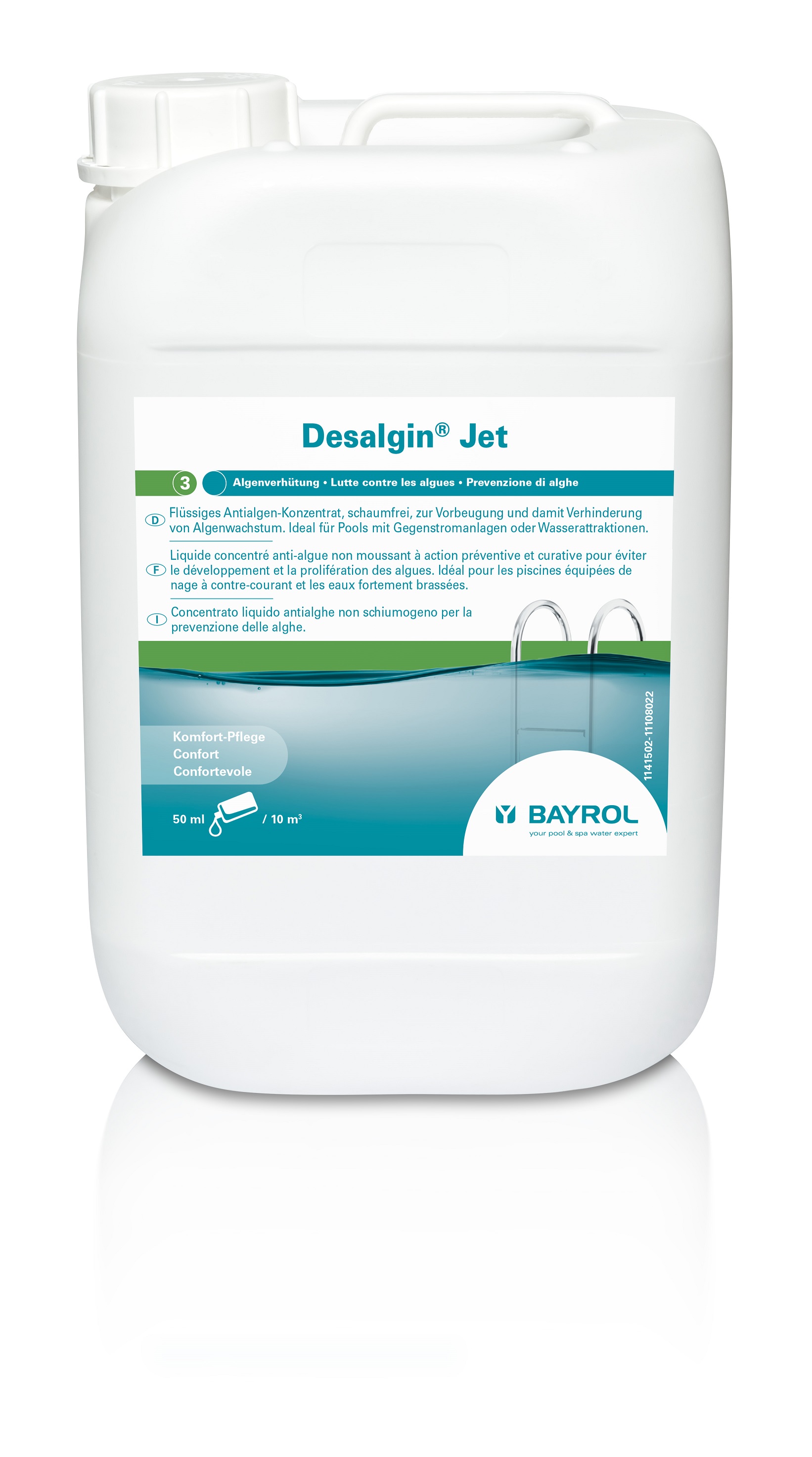 D&#233;salgine Jet &#224; 6lt algicide sp&#233;ciale pour inst.